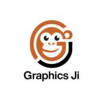 Grapihics ji logo + white bg-
